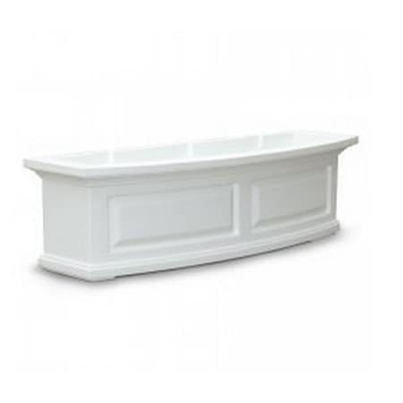 Lawnitator 4830W Nantucket 3 ft. Window Box - White LA2621772